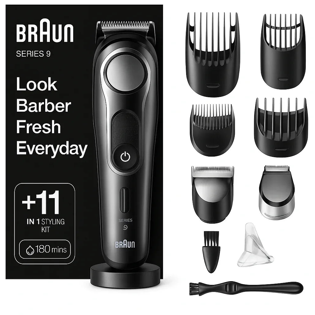 Braun Series 9 BT9440 Pro Beard Trimmer with Barber Tools Kit - Gomix Brands Outlet